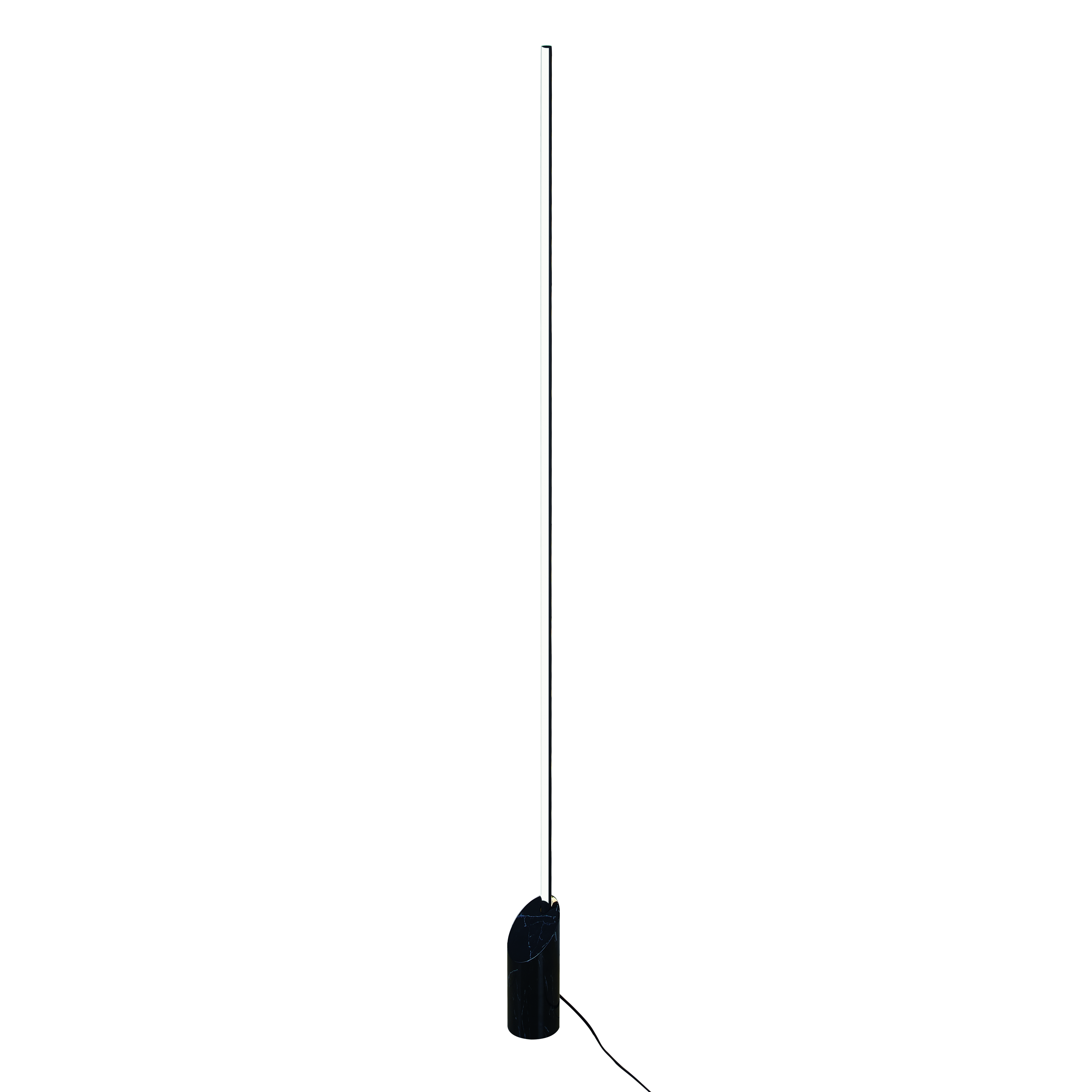 M8513  Marmol 180cm Floor Lamp 28W LED Black Marble